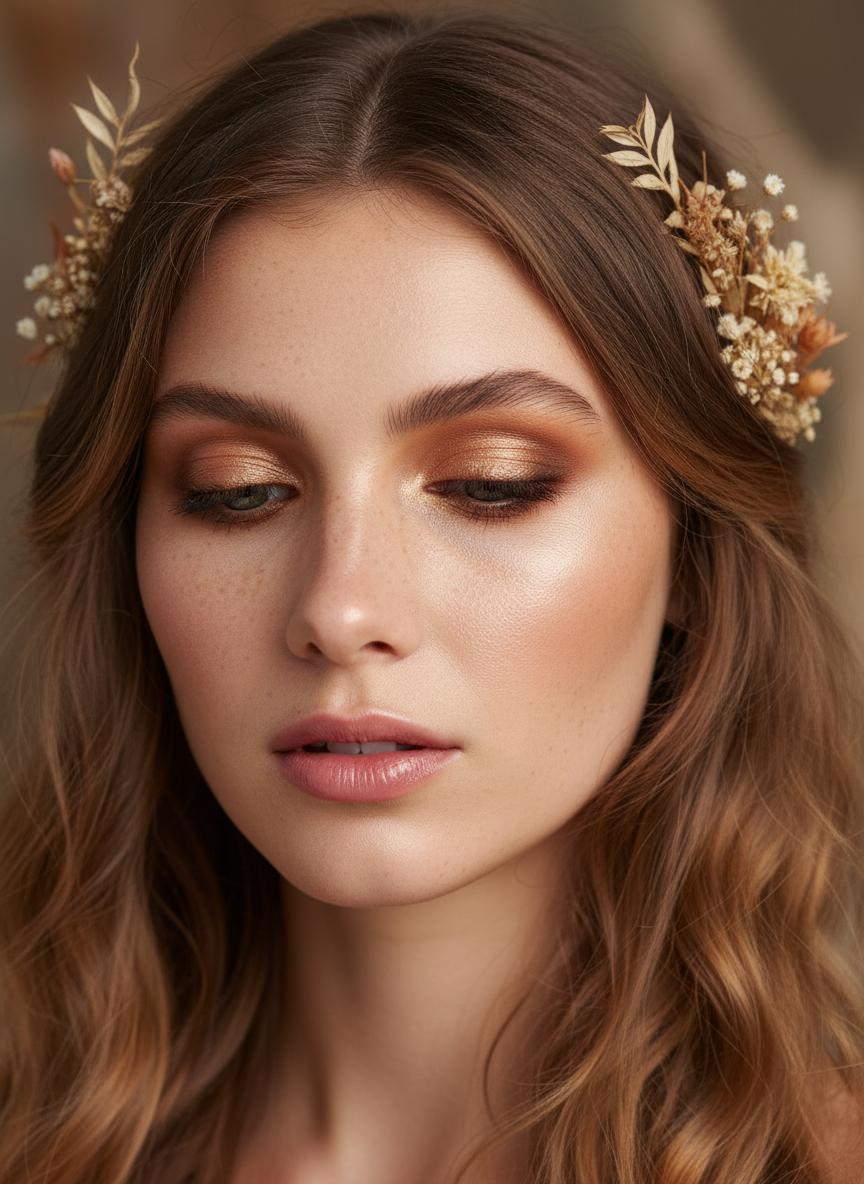 Maquillaje de novia boho chic en Luque