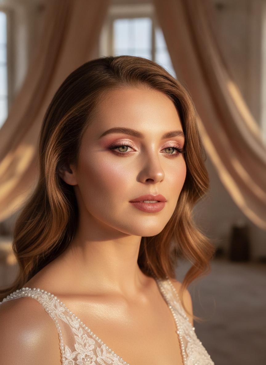 Maquillaje de novia romántico y duradero - Bella Art Studio