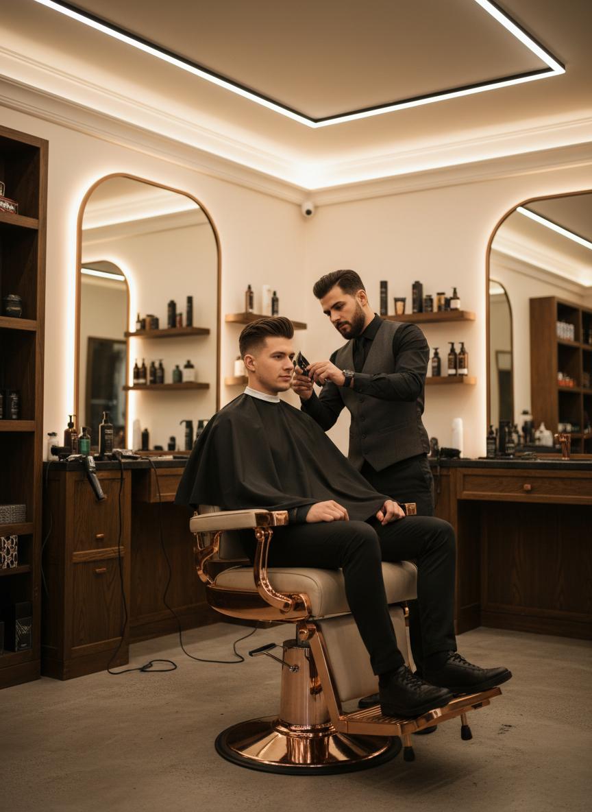 Corte de cabello masculino en Luque
