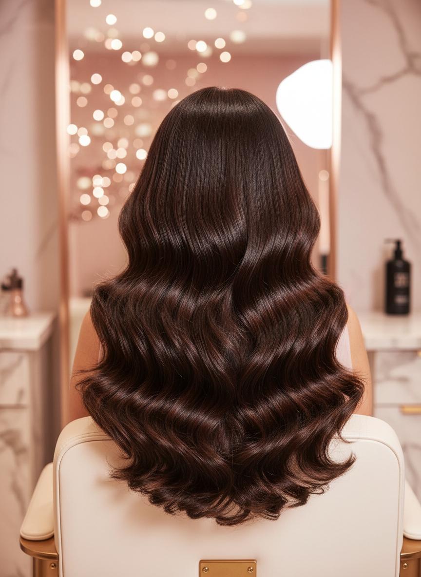 Brushing glam para fiestas en Luque