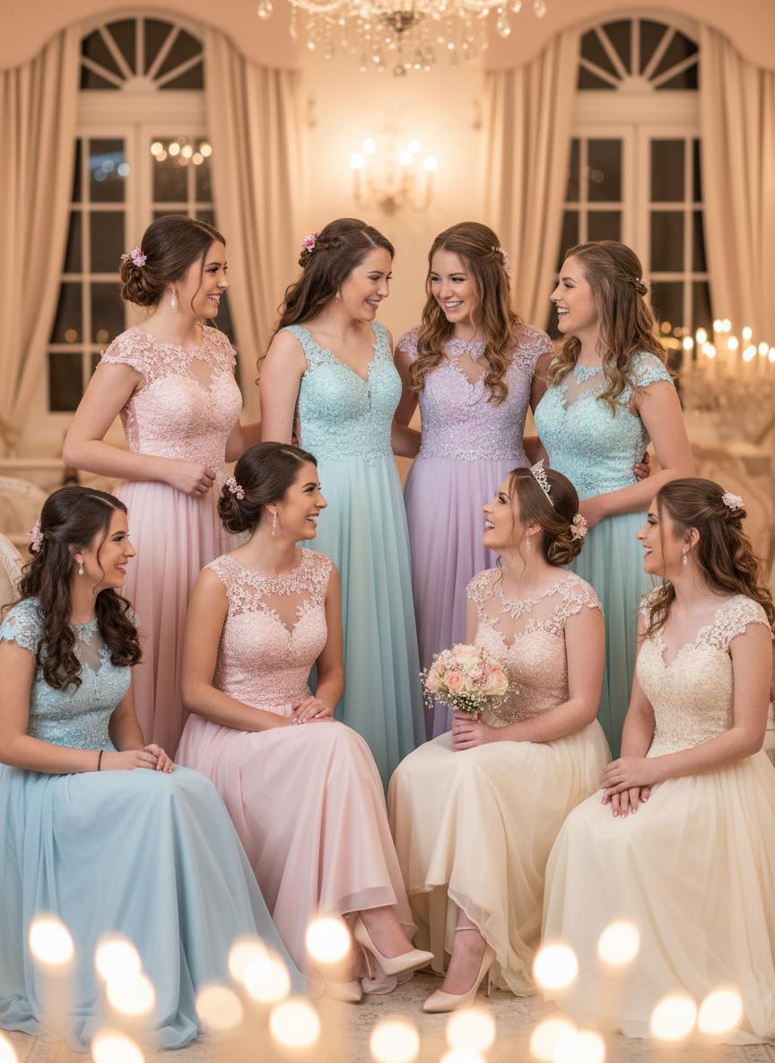 Pack para damas de honor quinceañera